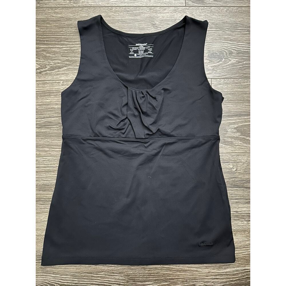 Patagonia Bandha Ruched Tank Top Size Large Shirt Active Nylon Stretch Women's